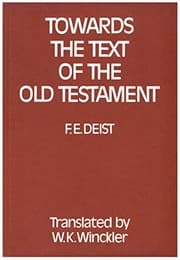 Tapa de Towards the text of the Old Testament