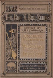 Tapa de Anecdote biographies of Thackeray and Dickens