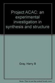 Tapa de Project ACAC: an experimental investigation in synthesis and structure