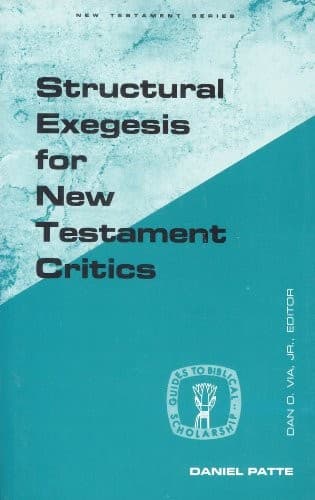 Tapa de Structural exegesis for New Testament critics