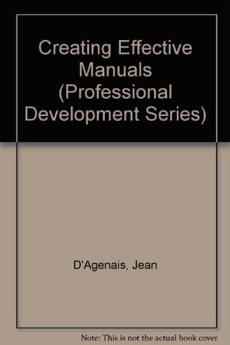 Tapa de Creating effective manuals