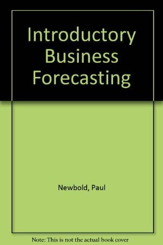 Tapa de Introductory business forecasting