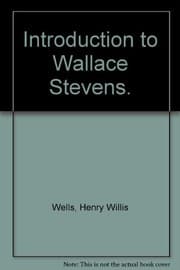 Tapa de Introduction to Wallace Stevens