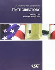 Tapa de The Council of State Governments State Directory: Directory I - Elective Officials 2012 (Csg State Directory Directory I-Elective Officials)