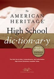 Tapa de The American Heritage High School Dictionary