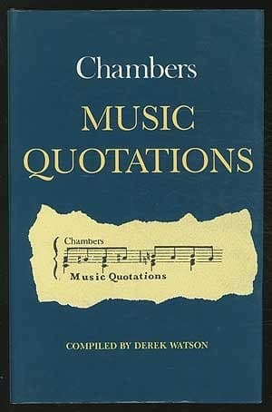 Tapa de Chambers music quotations
