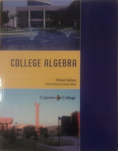 Tapa de COLLEGE ALGEBRA >CUSTOM<