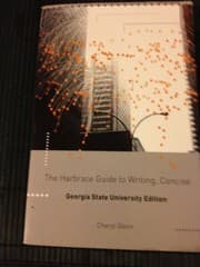 Tapa de The Harbrace Guide to Writing, Concise; Georgia State University Edition (2nd)