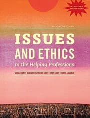 Tapa de Issues and Ethics in the Helping Professions, Updated with 2014 ACA Codes (Book Only)