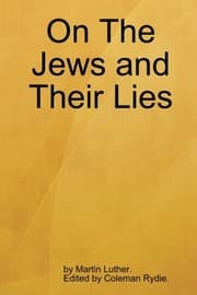 Tapa de On The Jews and Their Lies