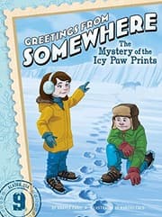 Tapa de The Mystery of the Icy Paw Prints (Greetings from Somewhere)