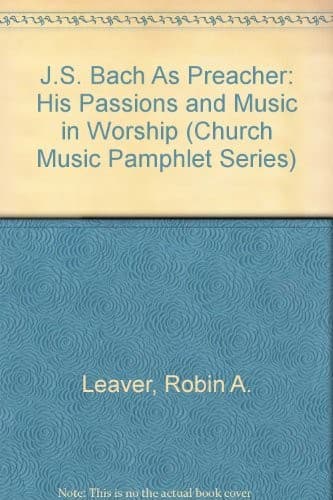 Tapa de J.S. Bach as preacher