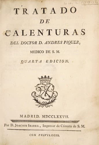 Tapa de Tratado de calenturas