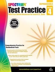 Tapa de Spectrum Test Practice Workbook, Grade 4