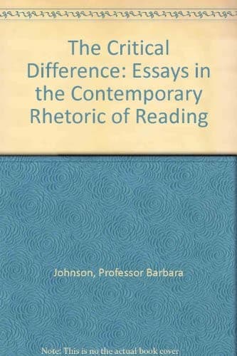 Tapa de The critical difference