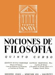 Tapa de Nociones de filosofía