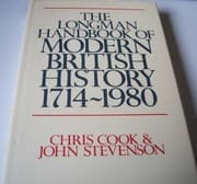 Tapa de The Longman handbook of modern British history, 1714-1980