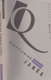 Tapa de Questioning Edmond Jabès