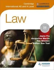 Tapa de Cambridge International AS and A Level Law