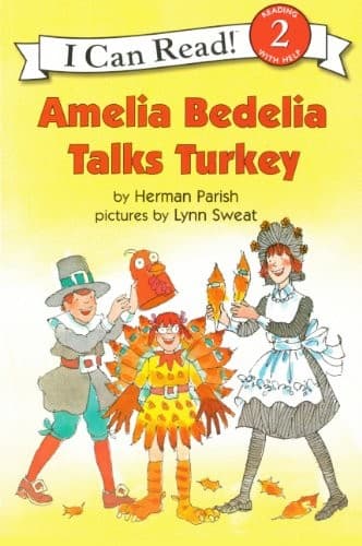 Tapa de Amelia Bedelia Talks Turkey (Turtleback School & Library Binding Edition) (I Can Read: Level 2)