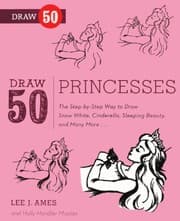 Tapa de Draw 50 Princesses (Turtleback School & Library Binding Edition)