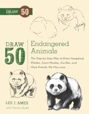 Tapa de Draw 50 Endangered Animals (Turtleback School & Library Binding Edition)