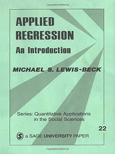 Tapa de Applied Regression.