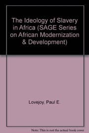 Tapa de The Ideology of slavery in Africa