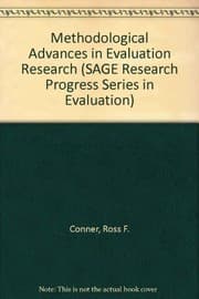 Tapa de Methodological Advances in Evaluation Research (SAGE Research Progress Series in Evaluation)