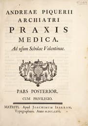 Tapa de Praxis medica. Ad usum Scholae Valentinae