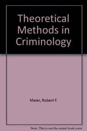 Tapa de Theoretical methods in criminology