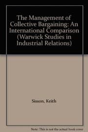 Tapa de The management of collective bargaining