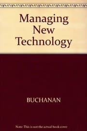 Tapa de Managing new technology