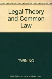 Tapa de Legal theory and common law
