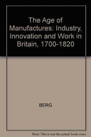 Tapa de The age of manufactures