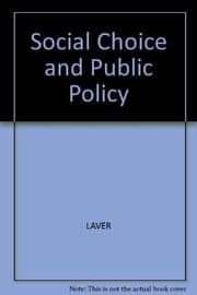 Tapa de Social choice and public policy