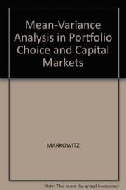 Tapa de Mean-variance analysis in portfolio choice and capital markets