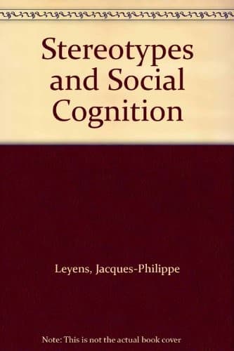Tapa de Stereotypes and social cognition