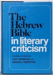 Tapa de The Hebrew Bible in literary criticism