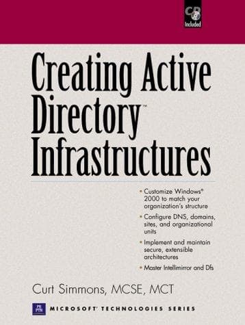 Tapa de Creating Active Directory Infrastructures