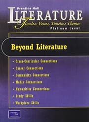 Tapa de PRENTICE HALL LITERATURE:TIMELESS VOICES TIMELESS THEMES 7E BEYOND LITERATURE GRADE 10 2002C