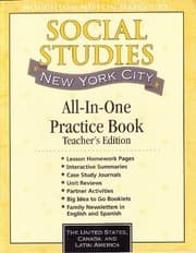 Tapa de Houghton Mifflin Social Studies New York: Practice Book Tae/Blm Level 5