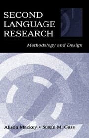 Tapa de Second Language Research: Methodology and Design