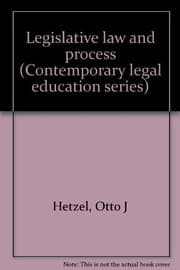 Tapa de Legislative law and process