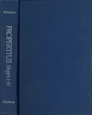Tapa de Elegies, I-IV (American Philological Association series of classical texts)