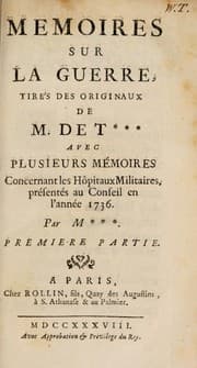 Tapa de Mémoires sur la guerre