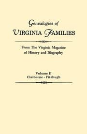 Tapa de Genealogies of Virginia Families from the Virginia Magazine of History and Biography: Claiborne-fitzhugh: 2