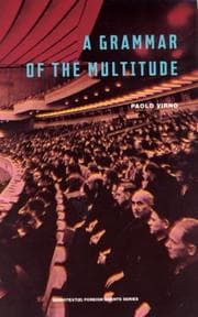 Tapa de A Grammar of the Multitude