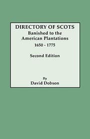 Tapa de Directory of Scots Banished to the American Plantations, 1650-1775. Second Edition