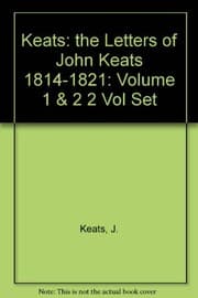 Tapa de The Letters of John Keats, 1814-1821: Vols. 1 and 2